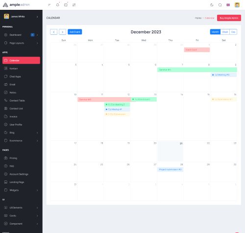 bootstrap admin template for crm