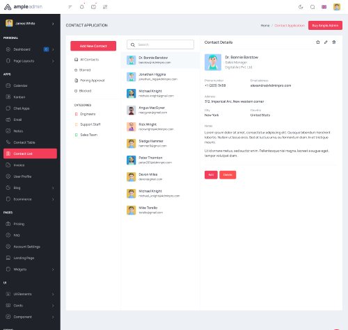 bootstrap admin template for crm