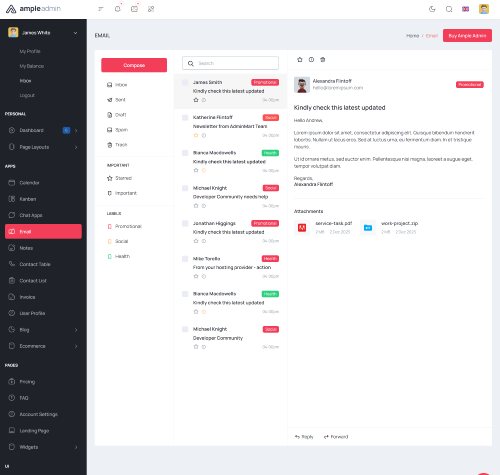 bootstrap admin template for crm