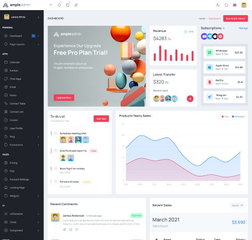 bootstrap admin template for crm