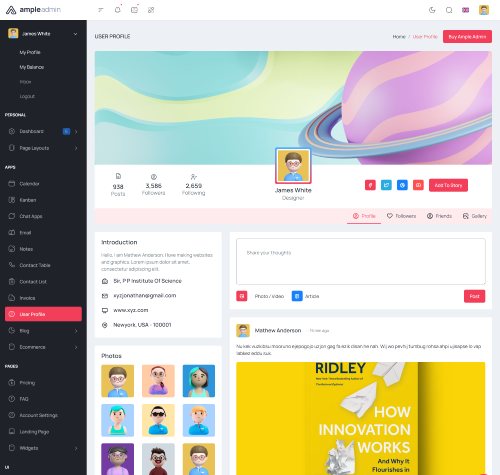 bootstrap admin template for crm